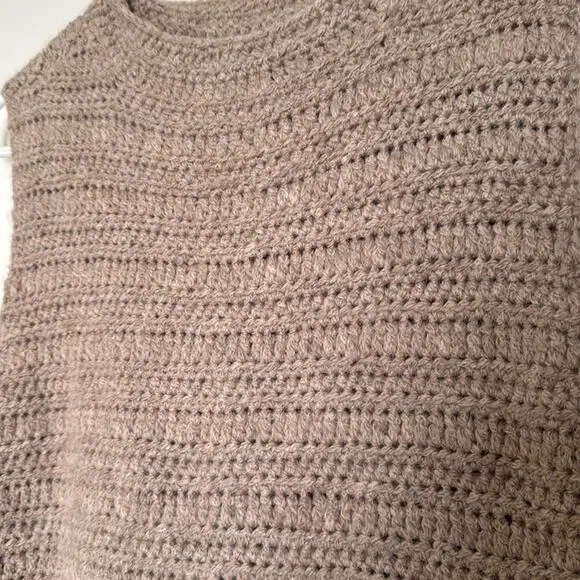 Eileen fisher 100% baby alpaca mock neck sweater vest  size XXS - Picture 4 of 9